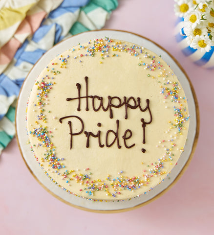 Rainbow Vanilla Cake