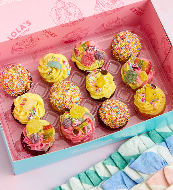 Rainbow Mini Cupcake Box