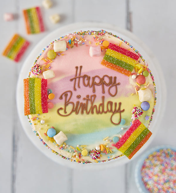 Rainbow Sprinkle Nationwide Cake NEW