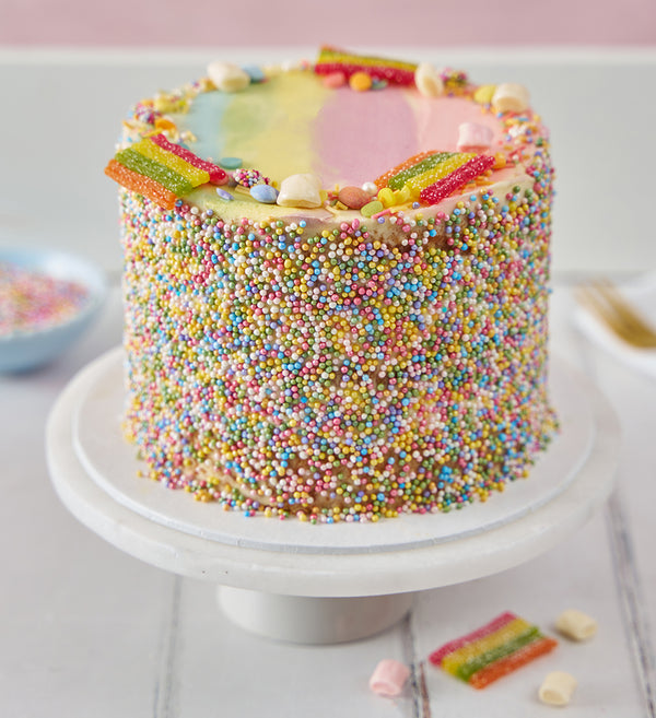 Rainbow Sprinkle Nationwide Cake NEW