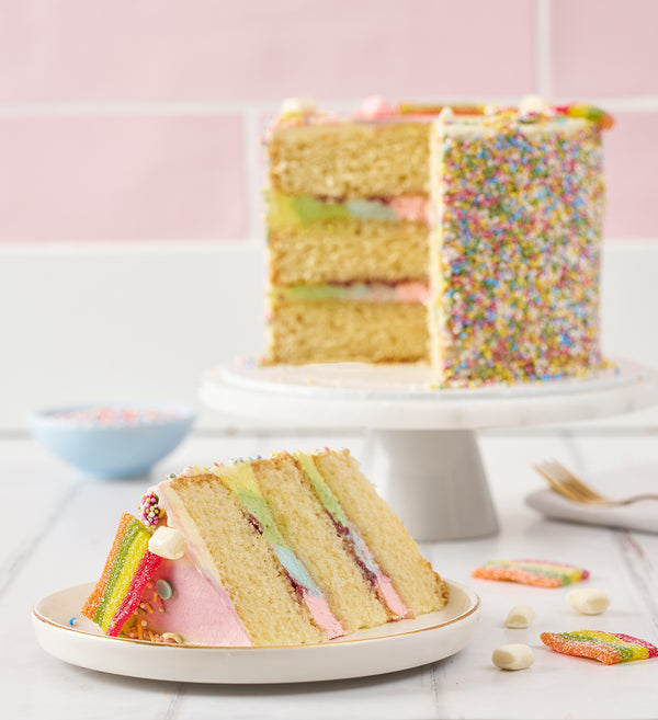 Rainbow Sprinkle Nationwide Cake NEW
