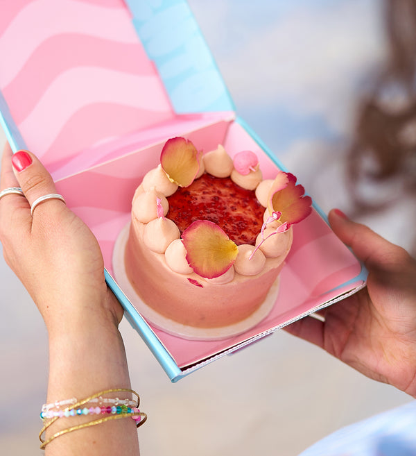 Strawberry Sakura Bento Cake