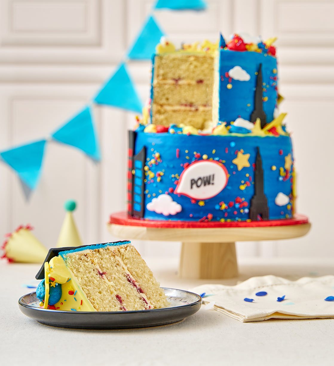 Superhero Two Tier Cake