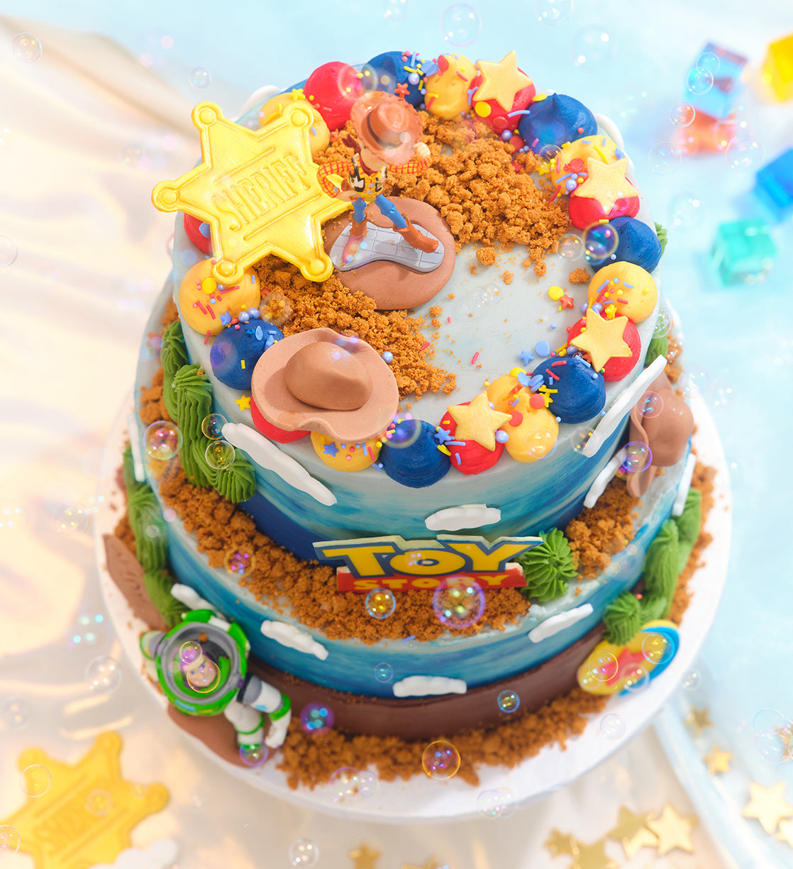Disney Toy Story Themed Two Tier Cake