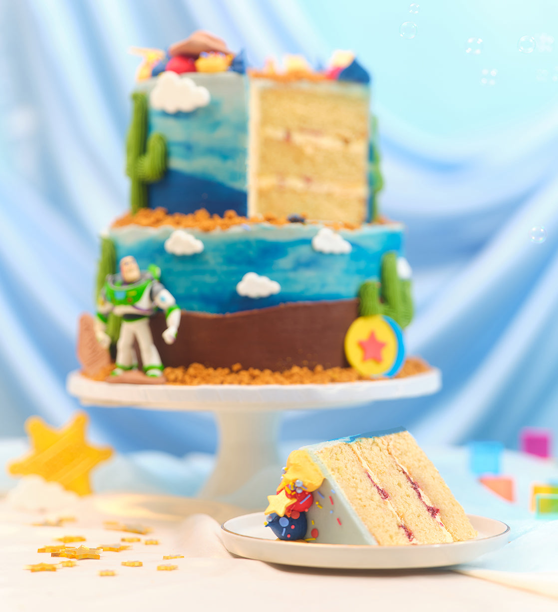 Disney Toy Story Themed Two Tier Cake