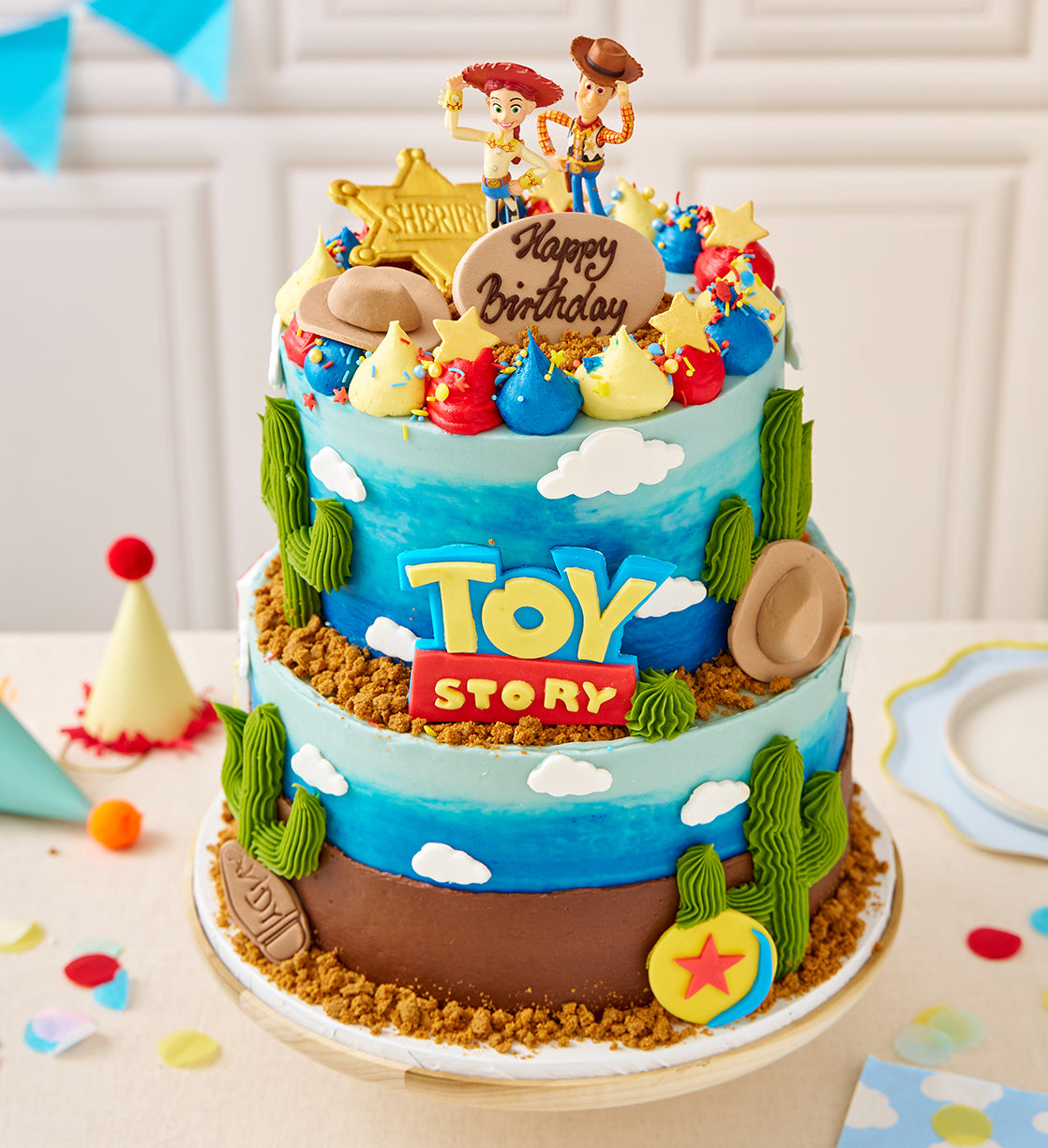Disney Toy Story Themed Two Tier Cake