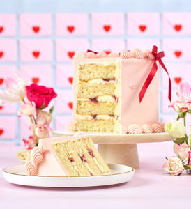 Valentines Ribbons and Ruffles Cake - 2nd image