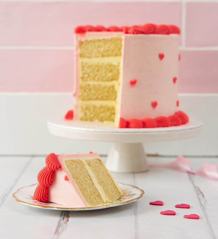 Vintage Heart Doodle Cake - 2nd image