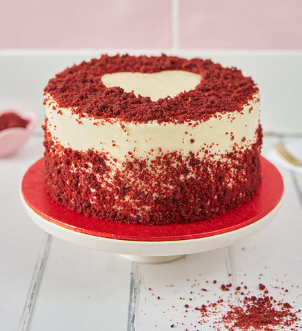Valentines Red Velvet Heart Cake