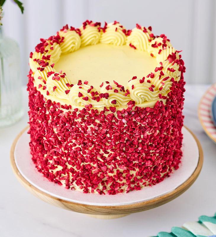 Vegan and Gluten Free Lemon and Raspberry Nationwide Cake