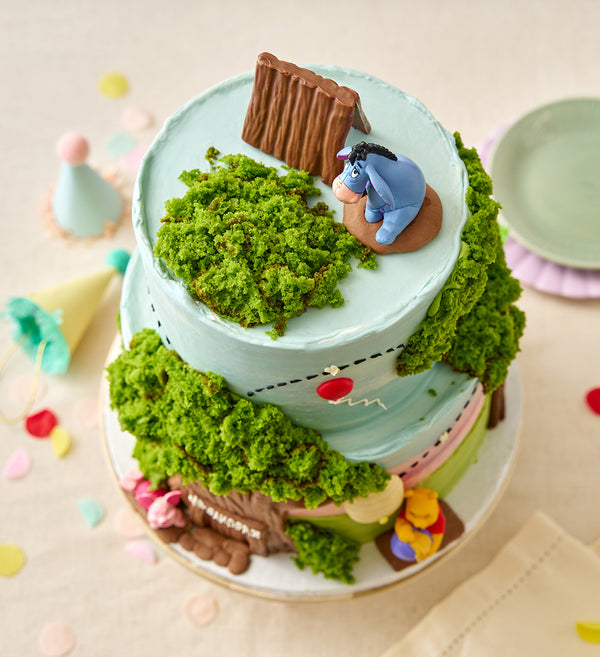 Disney Winnie The Pooh Themed Two Tier Cake