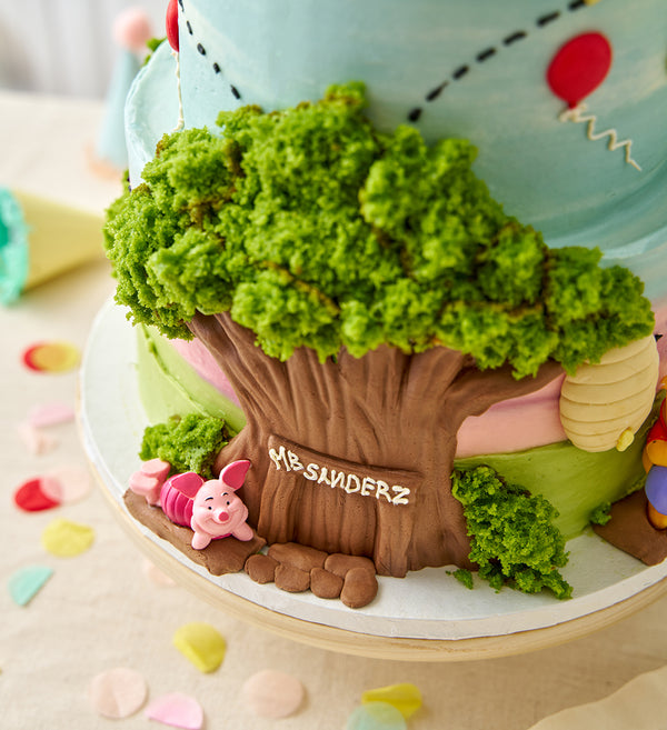 Disney Winnie The Pooh Themed Two Tier Cake