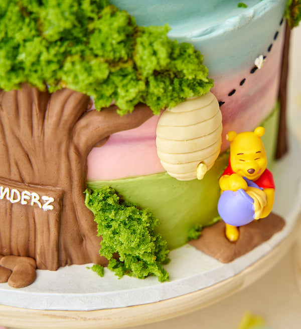 Disney Winnie The Pooh Themed Two Tier Cake