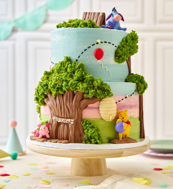 Disney Winnie The Pooh Themed Two Tier Cake