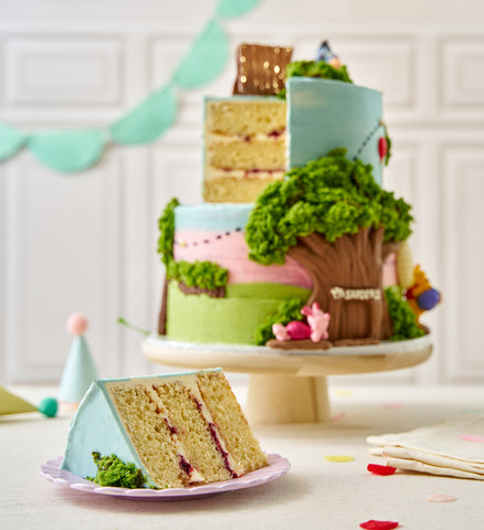 Disney Winnie The Pooh Themed Two Tier Cake