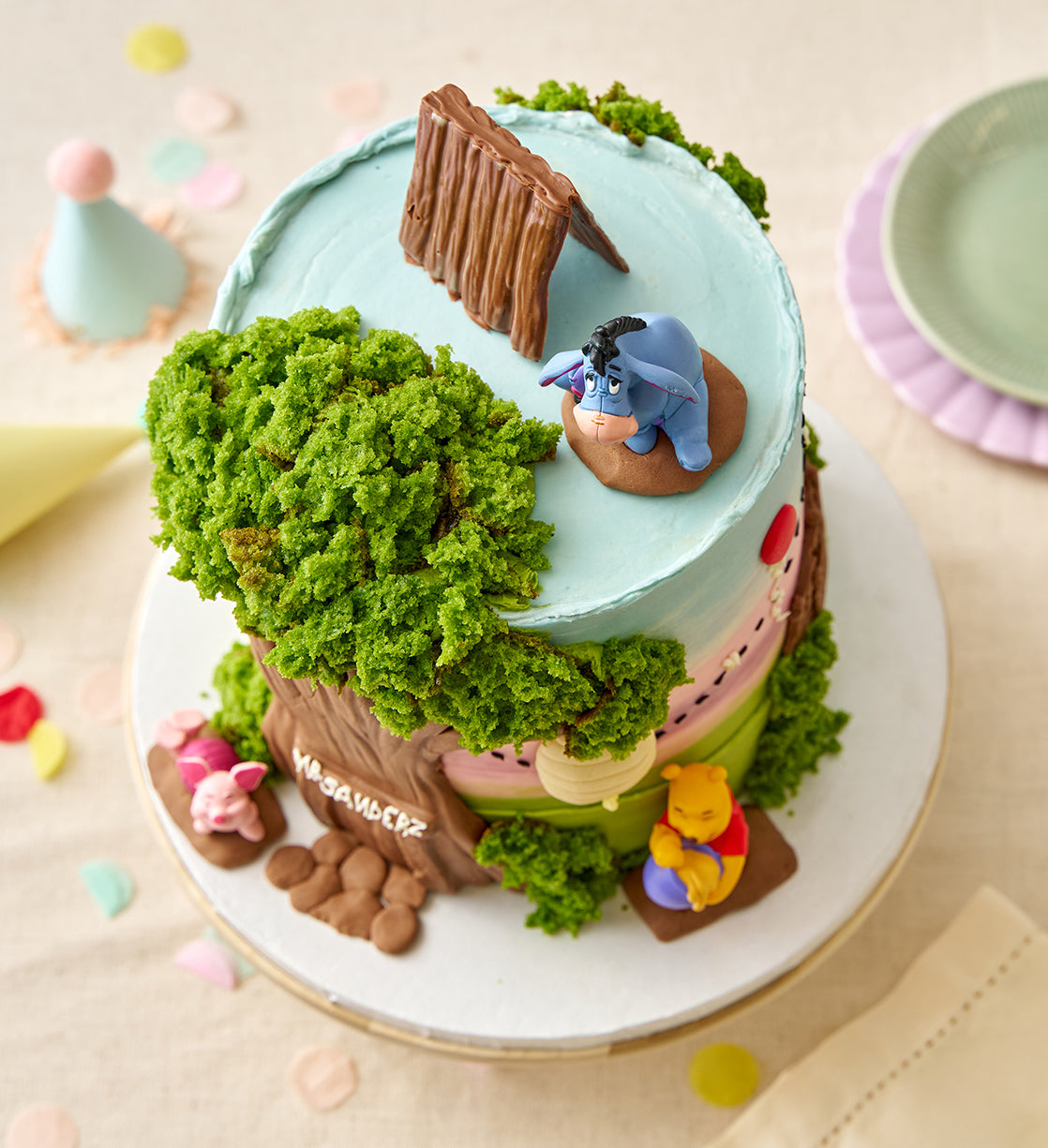 Disney Winnie The Pooh Themed Tall Cake