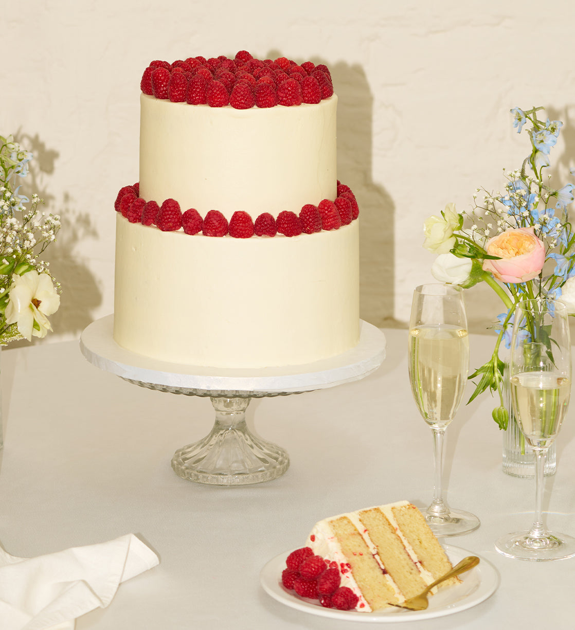 Raspberry Royale Two Tier Cake