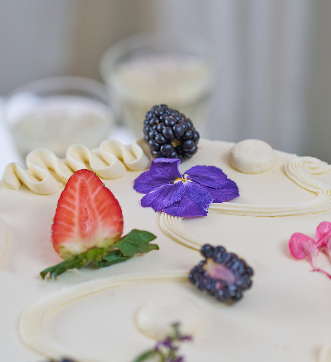 Fruity and Floral Cake