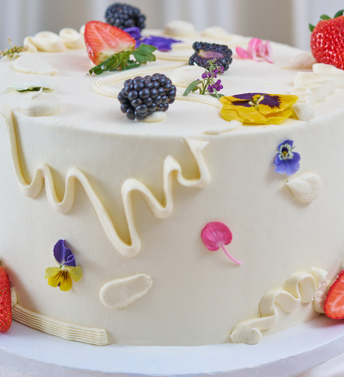 Fruity and Floral Cake