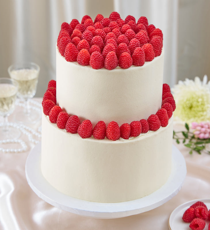 Raspberry Royale Two Tier Cake